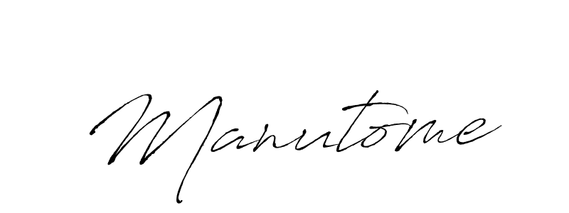 Use a signature maker to create a handwritten signature online. With this signature software, you can design (Antro_Vectra) your own signature for name Manutome. Manutome signature style 6 images and pictures png