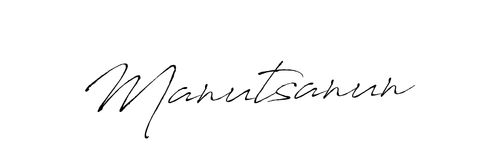 Use a signature maker to create a handwritten signature online. With this signature software, you can design (Antro_Vectra) your own signature for name Manutsanun. Manutsanun signature style 6 images and pictures png