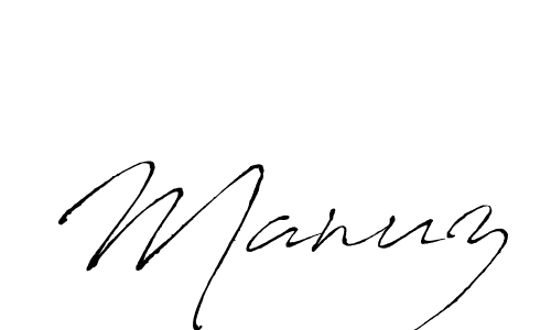 Manuz stylish signature style. Best Handwritten Sign (Antro_Vectra) for my name. Handwritten Signature Collection Ideas for my name Manuz. Manuz signature style 6 images and pictures png