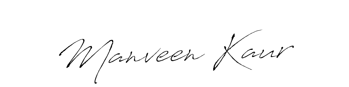 Also we have Manveen Kaur name is the best signature style. Create professional handwritten signature collection using Antro_Vectra autograph style. Manveen Kaur signature style 6 images and pictures png