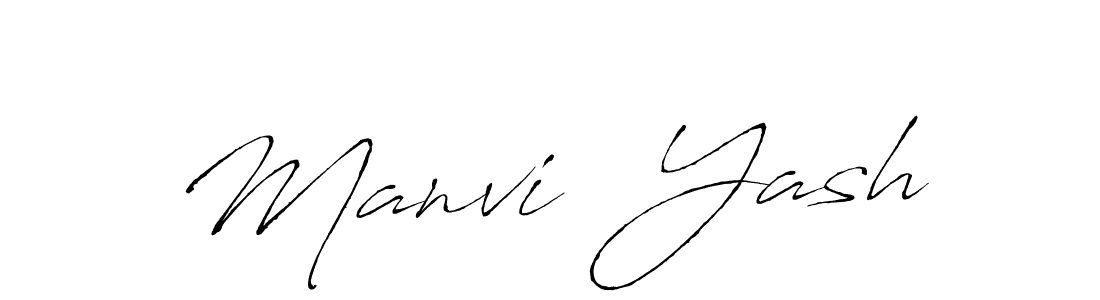 Also we have Manvi  Yash name is the best signature style. Create professional handwritten signature collection using Antro_Vectra autograph style. Manvi  Yash signature style 6 images and pictures png
