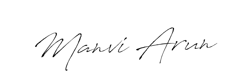 Here are the top 10 professional signature styles for the name Manvi Arun. These are the best autograph styles you can use for your name. Manvi Arun signature style 6 images and pictures png