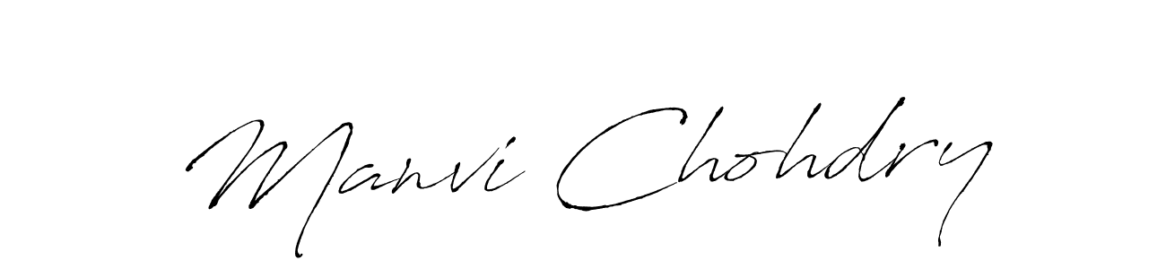 Also You can easily find your signature by using the search form. We will create Manvi Chohdry name handwritten signature images for you free of cost using Antro_Vectra sign style. Manvi Chohdry signature style 6 images and pictures png