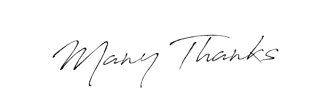 How to make Many Thanks name signature. Use Antro_Vectra style for creating short signs online. This is the latest handwritten sign. Many Thanks signature style 6 images and pictures png