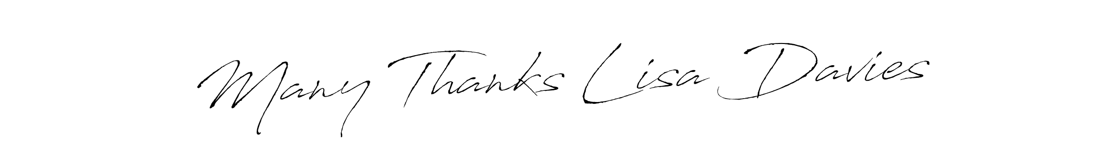 How to make Many Thanks Lisa Davies signature? Antro_Vectra is a professional autograph style. Create handwritten signature for Many Thanks Lisa Davies name. Many Thanks Lisa Davies signature style 6 images and pictures png