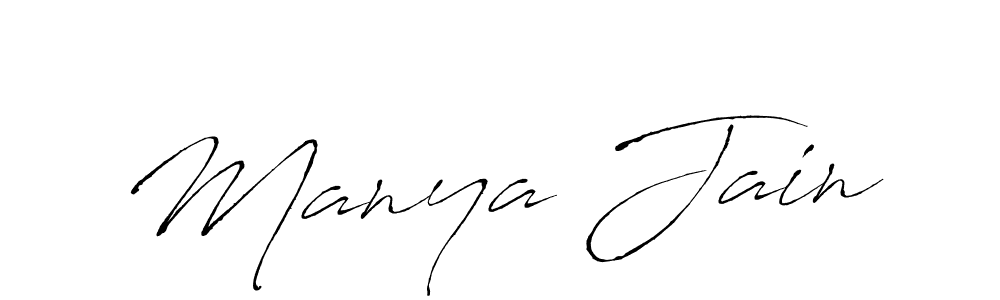 Also You can easily find your signature by using the search form. We will create Manya Jain name handwritten signature images for you free of cost using Antro_Vectra sign style. Manya Jain signature style 6 images and pictures png