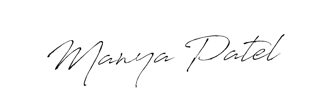 The best way (Antro_Vectra) to make a short signature is to pick only two or three words in your name. The name Manya Patel include a total of six letters. For converting this name. Manya Patel signature style 6 images and pictures png