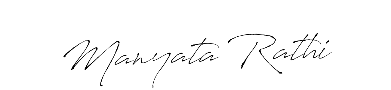 Create a beautiful signature design for name Manyata Rathi. With this signature (Antro_Vectra) fonts, you can make a handwritten signature for free. Manyata Rathi signature style 6 images and pictures png