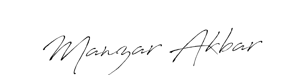 Create a beautiful signature design for name Manzar Akbar. With this signature (Antro_Vectra) fonts, you can make a handwritten signature for free. Manzar Akbar signature style 6 images and pictures png