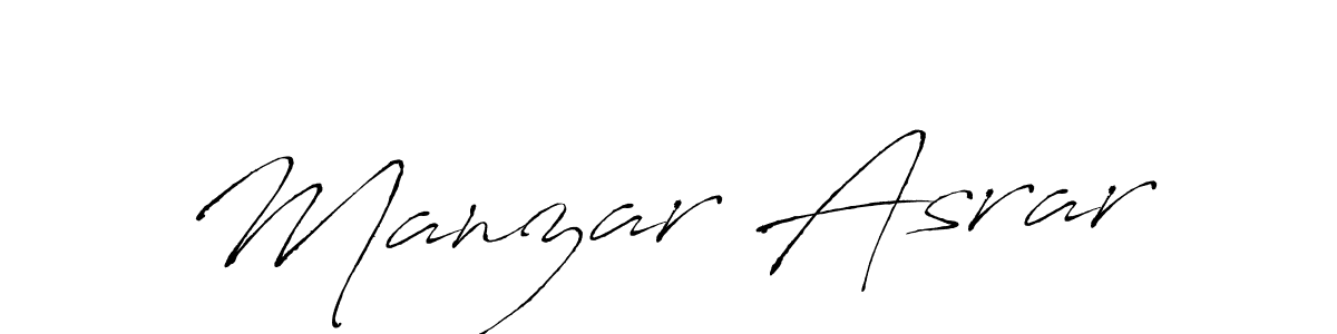 Design your own signature with our free online signature maker. With this signature software, you can create a handwritten (Antro_Vectra) signature for name Manzar Asrar. Manzar Asrar signature style 6 images and pictures png