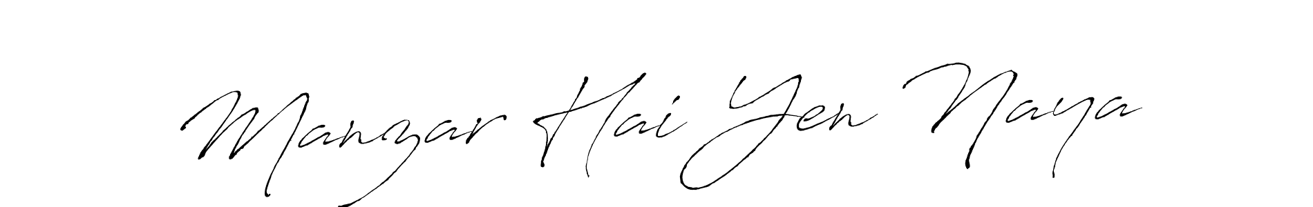 Use a signature maker to create a handwritten signature online. With this signature software, you can design (Antro_Vectra) your own signature for name Manzar Hai Yen Naya. Manzar Hai Yen Naya signature style 6 images and pictures png
