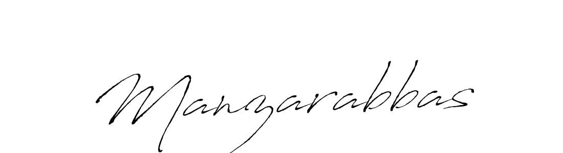 Make a beautiful signature design for name Manzarabbas. With this signature (Antro_Vectra) style, you can create a handwritten signature for free. Manzarabbas signature style 6 images and pictures png