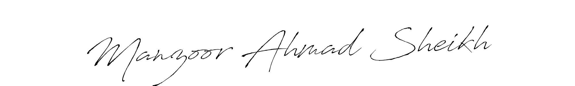 Design your own signature with our free online signature maker. With this signature software, you can create a handwritten (Antro_Vectra) signature for name Manzoor Ahmad Sheikh. Manzoor Ahmad Sheikh signature style 6 images and pictures png