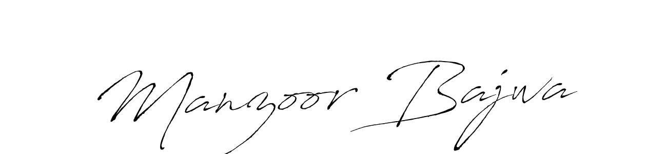 Make a beautiful signature design for name Manzoor Bajwa. With this signature (Antro_Vectra) style, you can create a handwritten signature for free. Manzoor Bajwa signature style 6 images and pictures png