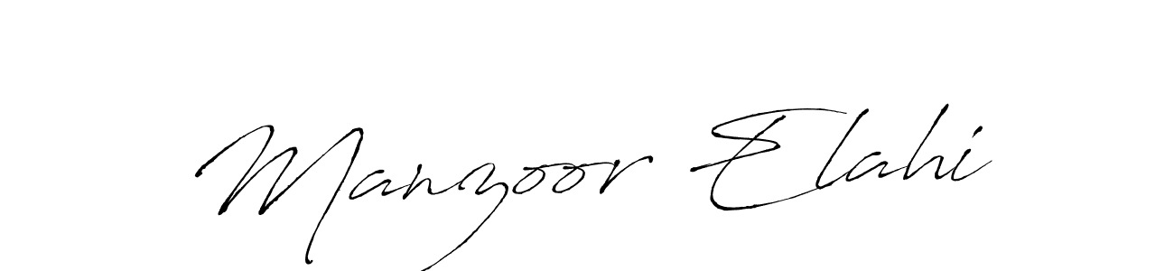 Create a beautiful signature design for name Manzoor Elahi. With this signature (Antro_Vectra) fonts, you can make a handwritten signature for free. Manzoor Elahi signature style 6 images and pictures png