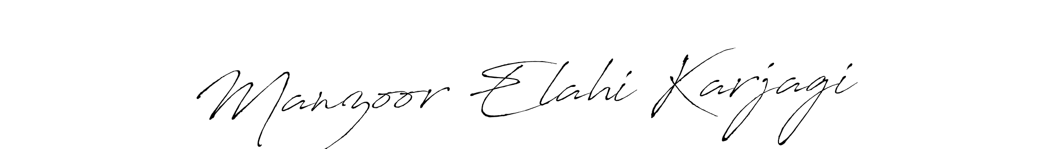 Design your own signature with our free online signature maker. With this signature software, you can create a handwritten (Antro_Vectra) signature for name Manzoor Elahi Karjagi. Manzoor Elahi Karjagi signature style 6 images and pictures png