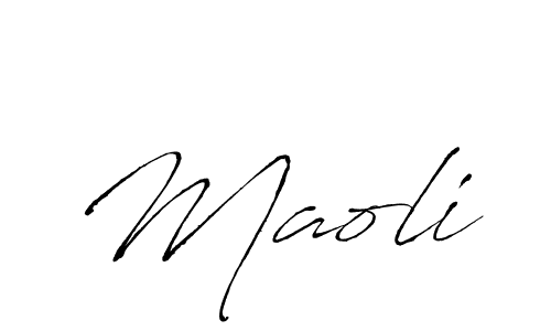 Antro_Vectra is a professional signature style that is perfect for those who want to add a touch of class to their signature. It is also a great choice for those who want to make their signature more unique. Get Maoli name to fancy signature for free. Maoli signature style 6 images and pictures png