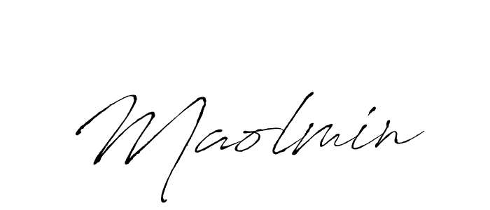 Use a signature maker to create a handwritten signature online. With this signature software, you can design (Antro_Vectra) your own signature for name Maolmin. Maolmin signature style 6 images and pictures png