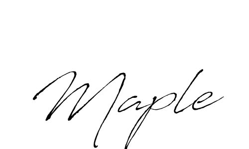 Design your own signature with our free online signature maker. With this signature software, you can create a handwritten (Antro_Vectra) signature for name Maple. Maple signature style 6 images and pictures png