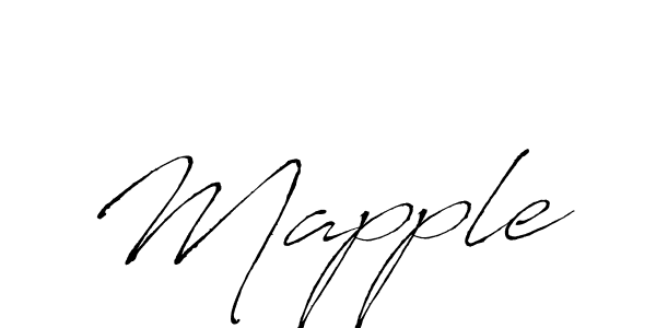 Make a beautiful signature design for name Mapple. With this signature (Antro_Vectra) style, you can create a handwritten signature for free. Mapple signature style 6 images and pictures png