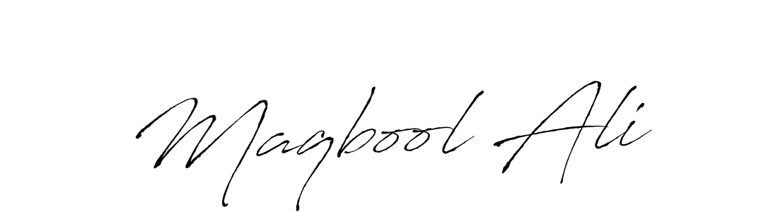 Also You can easily find your signature by using the search form. We will create Maqbool Ali name handwritten signature images for you free of cost using Antro_Vectra sign style. Maqbool Ali signature style 6 images and pictures png