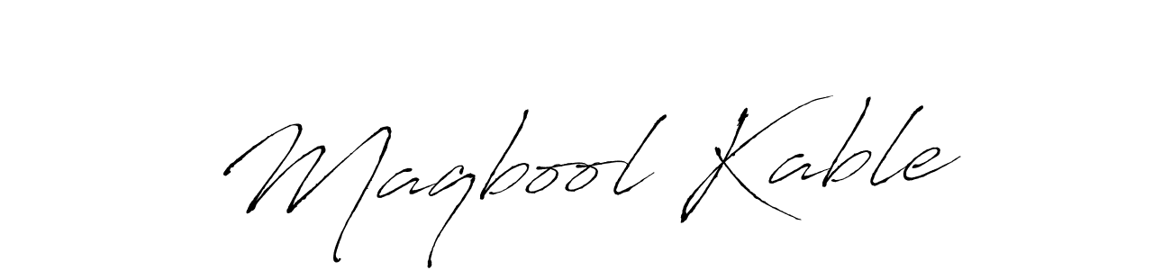 Here are the top 10 professional signature styles for the name Maqbool Kable. These are the best autograph styles you can use for your name. Maqbool Kable signature style 6 images and pictures png