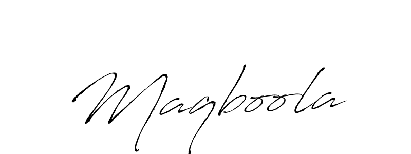 Also we have Maqboola name is the best signature style. Create professional handwritten signature collection using Antro_Vectra autograph style. Maqboola signature style 6 images and pictures png