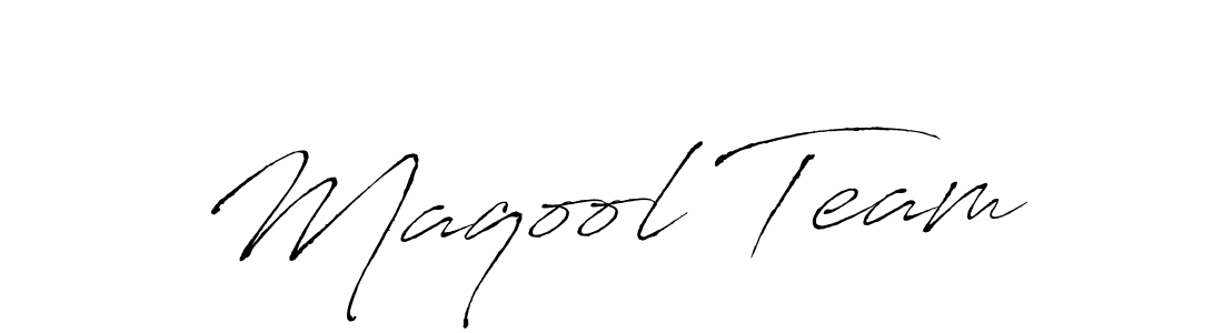 Similarly Antro_Vectra is the best handwritten signature design. Signature creator online .You can use it as an online autograph creator for name Maqool Team. Maqool Team signature style 6 images and pictures png