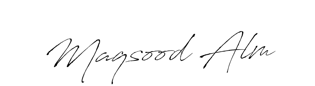 Make a beautiful signature design for name Maqsood Alm. Use this online signature maker to create a handwritten signature for free. Maqsood Alm signature style 6 images and pictures png