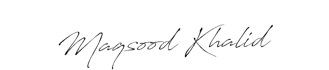 Use a signature maker to create a handwritten signature online. With this signature software, you can design (Antro_Vectra) your own signature for name Maqsood Khalid. Maqsood Khalid signature style 6 images and pictures png