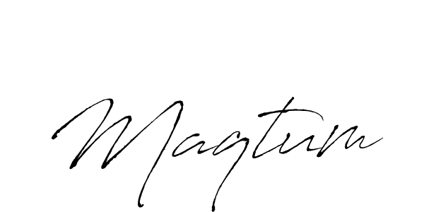 Design your own signature with our free online signature maker. With this signature software, you can create a handwritten (Antro_Vectra) signature for name Maqtum. Maqtum signature style 6 images and pictures png