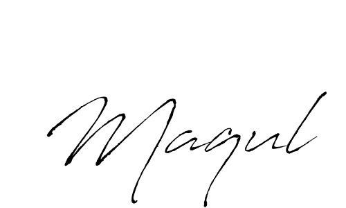 How to make Maqul signature? Antro_Vectra is a professional autograph style. Create handwritten signature for Maqul name. Maqul signature style 6 images and pictures png