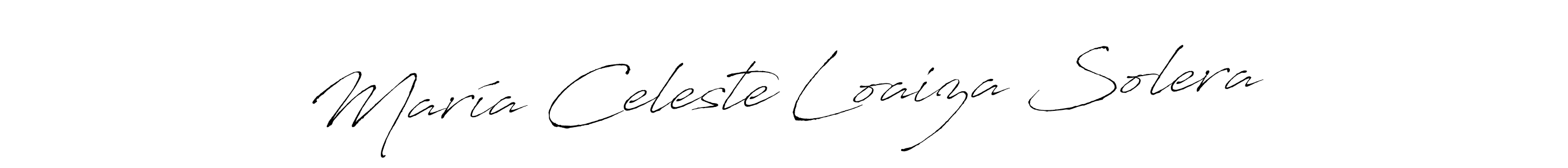 Antro_Vectra is a professional signature style that is perfect for those who want to add a touch of class to their signature. It is also a great choice for those who want to make their signature more unique. Get María Celeste Loaiza Solera name to fancy signature for free. María Celeste Loaiza Solera signature style 6 images and pictures png