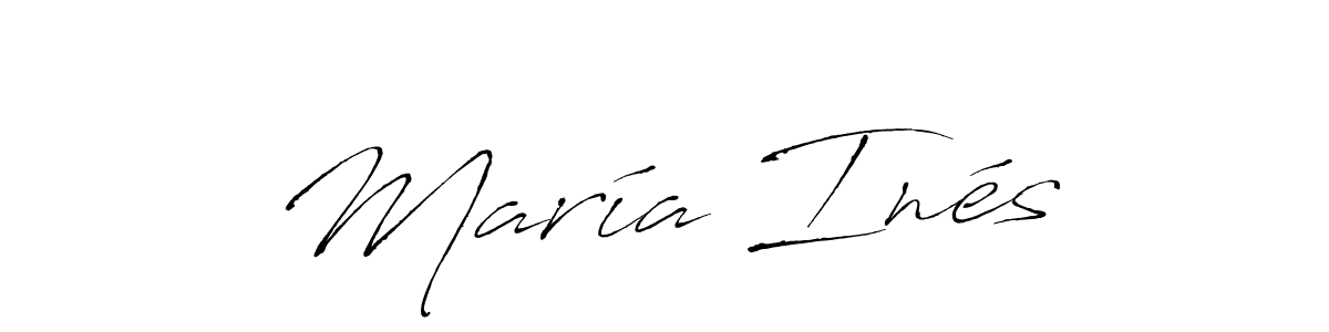 Also You can easily find your signature by using the search form. We will create María Inés name handwritten signature images for you free of cost using Antro_Vectra sign style. María Inés signature style 6 images and pictures png