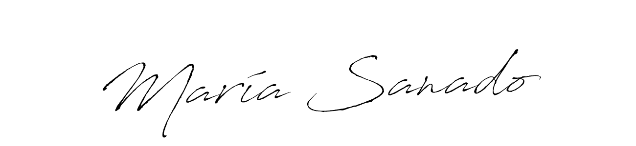 Also You can easily find your signature by using the search form. We will create María Sanado name handwritten signature images for you free of cost using Antro_Vectra sign style. María Sanado signature style 6 images and pictures png
