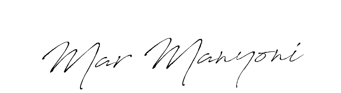 The best way (Antro_Vectra) to make a short signature is to pick only two or three words in your name. The name Mar Manyoni include a total of six letters. For converting this name. Mar Manyoni signature style 6 images and pictures png