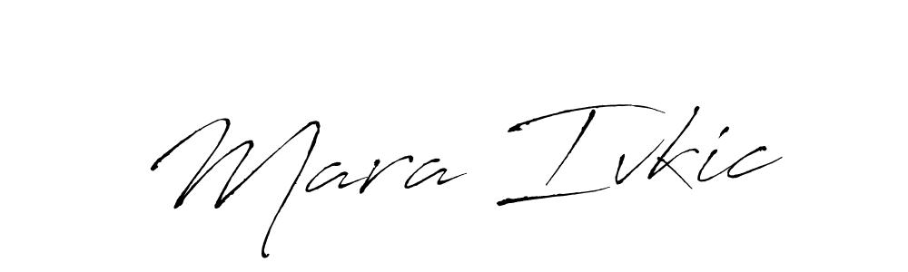 How to make Mara Ivkic name signature. Use Antro_Vectra style for creating short signs online. This is the latest handwritten sign. Mara Ivkic signature style 6 images and pictures png