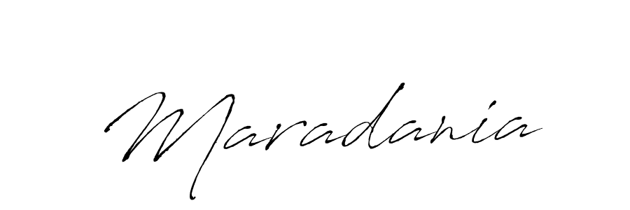 Create a beautiful signature design for name Maradania. With this signature (Antro_Vectra) fonts, you can make a handwritten signature for free. Maradania signature style 6 images and pictures png
