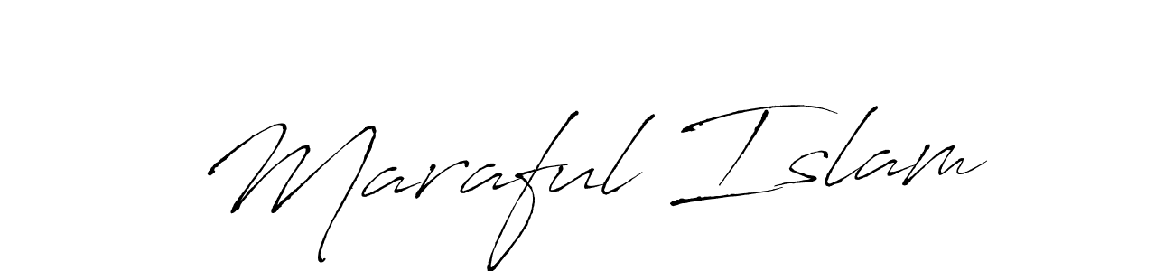Make a beautiful signature design for name Maraful Islam. With this signature (Antro_Vectra) style, you can create a handwritten signature for free. Maraful Islam signature style 6 images and pictures png