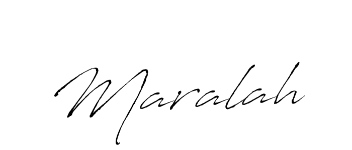 Antro_Vectra is a professional signature style that is perfect for those who want to add a touch of class to their signature. It is also a great choice for those who want to make their signature more unique. Get Maralah name to fancy signature for free. Maralah signature style 6 images and pictures png