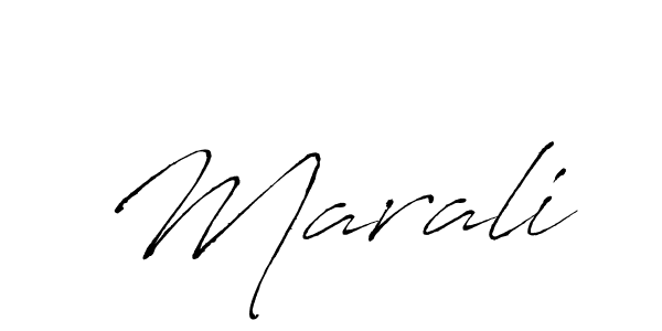 Create a beautiful signature design for name Marali. With this signature (Antro_Vectra) fonts, you can make a handwritten signature for free. Marali signature style 6 images and pictures png