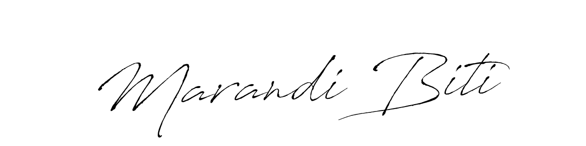 Design your own signature with our free online signature maker. With this signature software, you can create a handwritten (Antro_Vectra) signature for name Marandi Biti. Marandi Biti signature style 6 images and pictures png