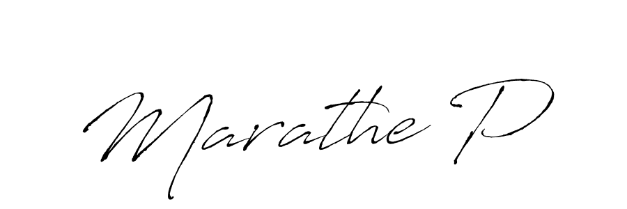 The best way (Antro_Vectra) to make a short signature is to pick only two or three words in your name. The name Marathe P include a total of six letters. For converting this name. Marathe P signature style 6 images and pictures png