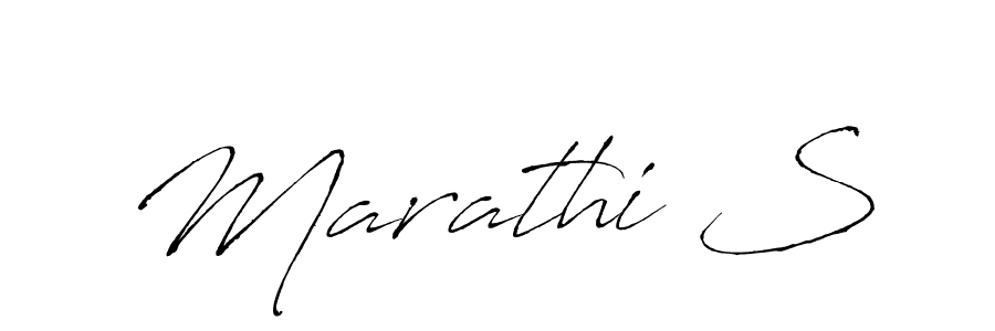 It looks lik you need a new signature style for name Marathi S. Design unique handwritten (Antro_Vectra) signature with our free signature maker in just a few clicks. Marathi S signature style 6 images and pictures png