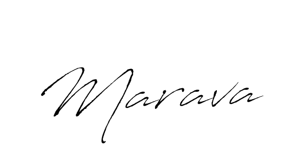 Design your own signature with our free online signature maker. With this signature software, you can create a handwritten (Antro_Vectra) signature for name Marava. Marava signature style 6 images and pictures png