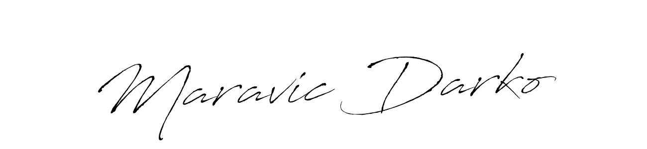 Design your own signature with our free online signature maker. With this signature software, you can create a handwritten (Antro_Vectra) signature for name Maravic Darko. Maravic Darko signature style 6 images and pictures png