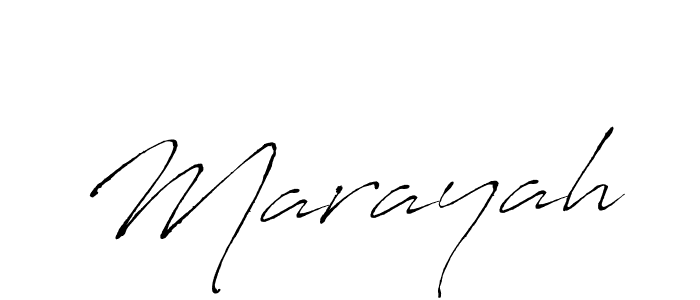 Marayah stylish signature style. Best Handwritten Sign (Antro_Vectra) for my name. Handwritten Signature Collection Ideas for my name Marayah. Marayah signature style 6 images and pictures png