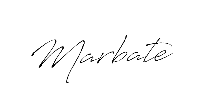 Design your own signature with our free online signature maker. With this signature software, you can create a handwritten (Antro_Vectra) signature for name Marbate. Marbate signature style 6 images and pictures png