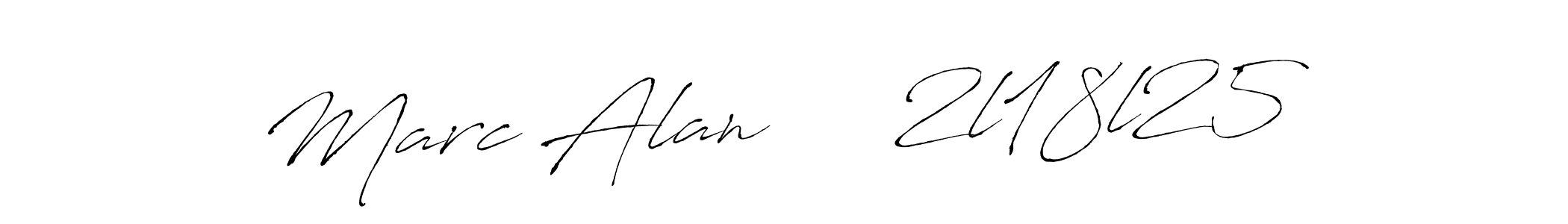 Use a signature maker to create a handwritten signature online. With this signature software, you can design (Antro_Vectra) your own signature for name Marc Alan     2l18l25. Marc Alan     2l18l25 signature style 6 images and pictures png