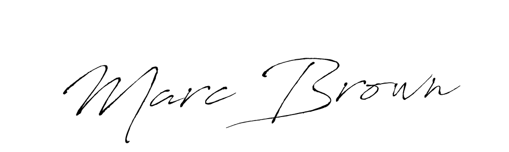Marc Brown stylish signature style. Best Handwritten Sign (Antro_Vectra) for my name. Handwritten Signature Collection Ideas for my name Marc Brown. Marc Brown signature style 6 images and pictures png